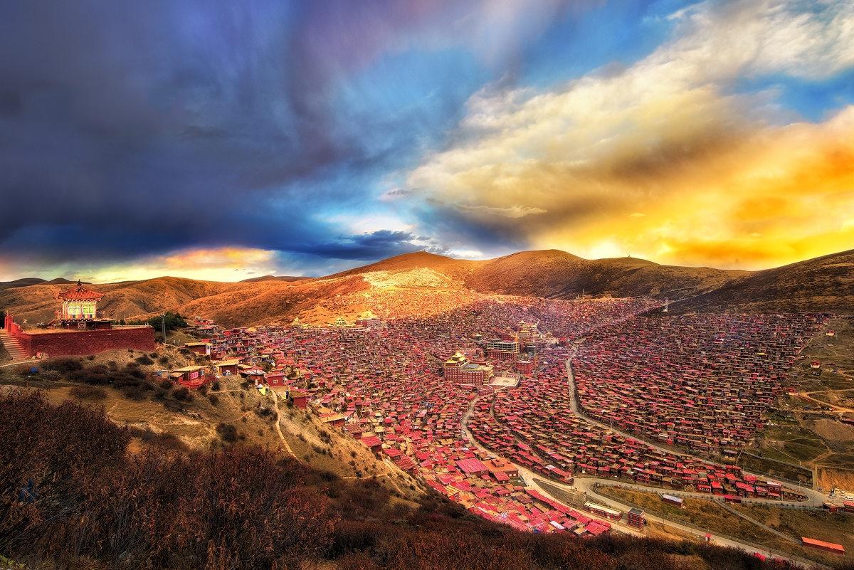 69 旅行游记 69 原来四川的风景里,都有一首李宗盛  色达的五明