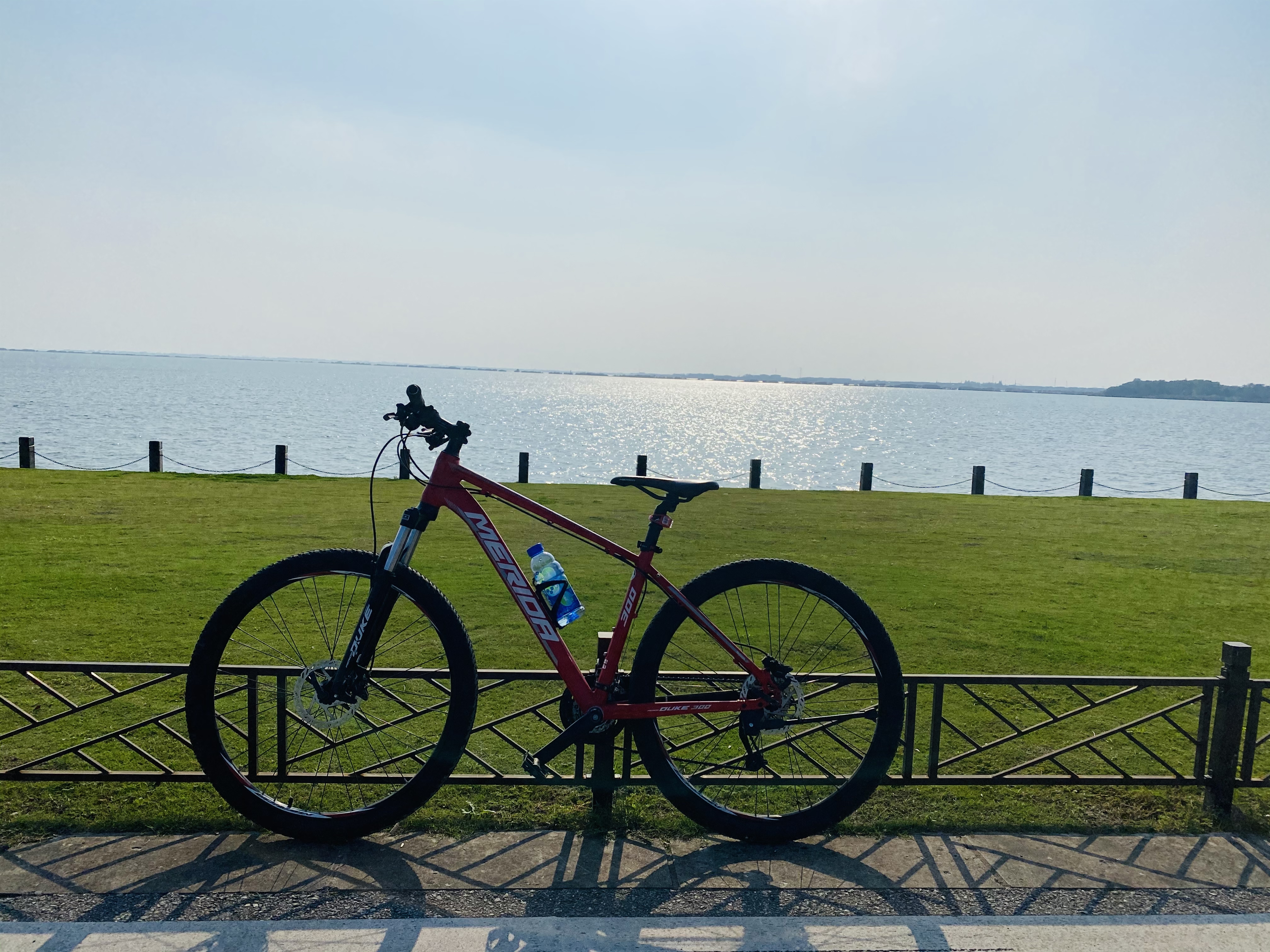 落日与游客,秋水共骑行——环淀山湖骑行游记,淀山湖旅游攻略-游侠客