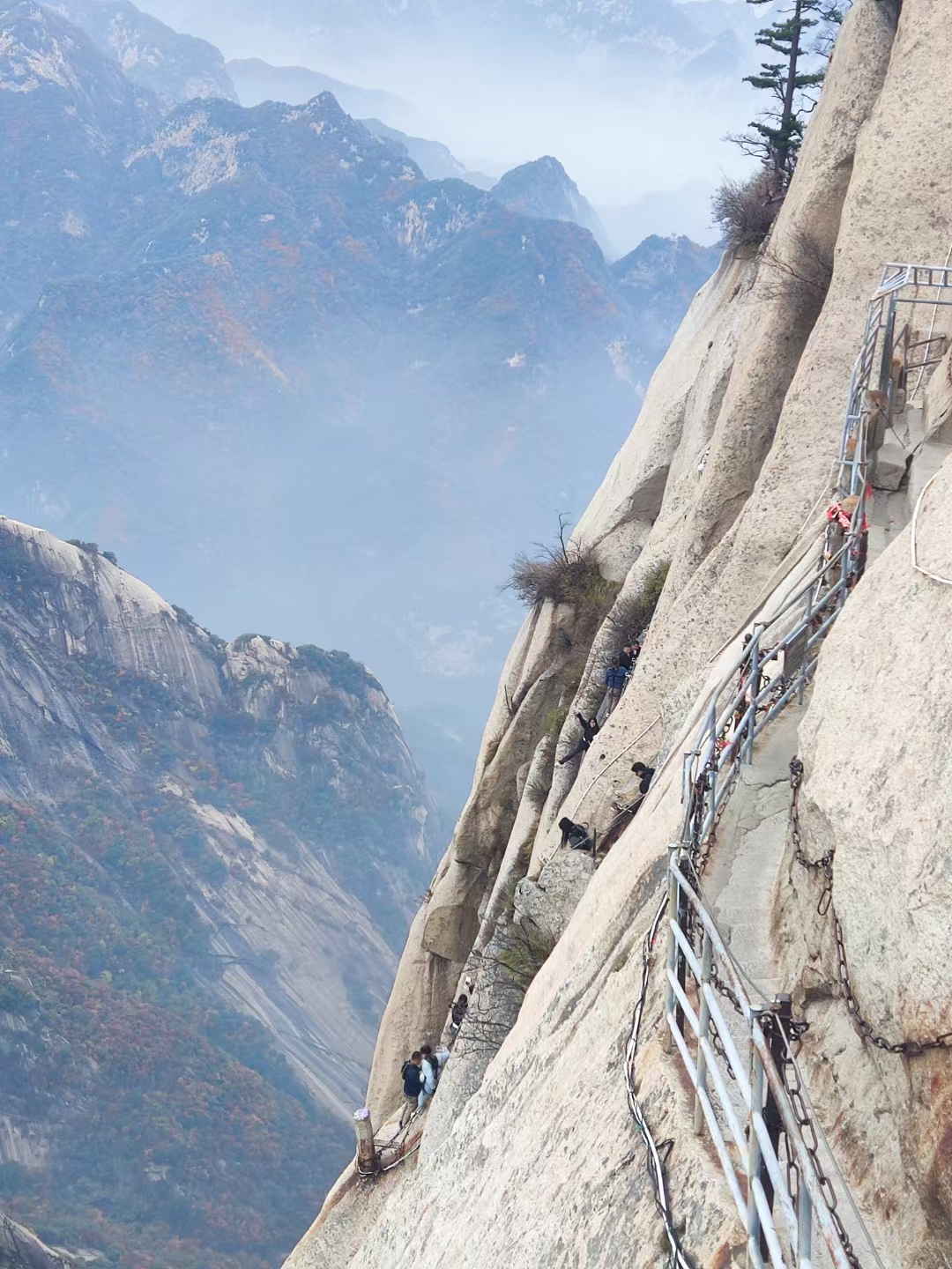秋季爬华山