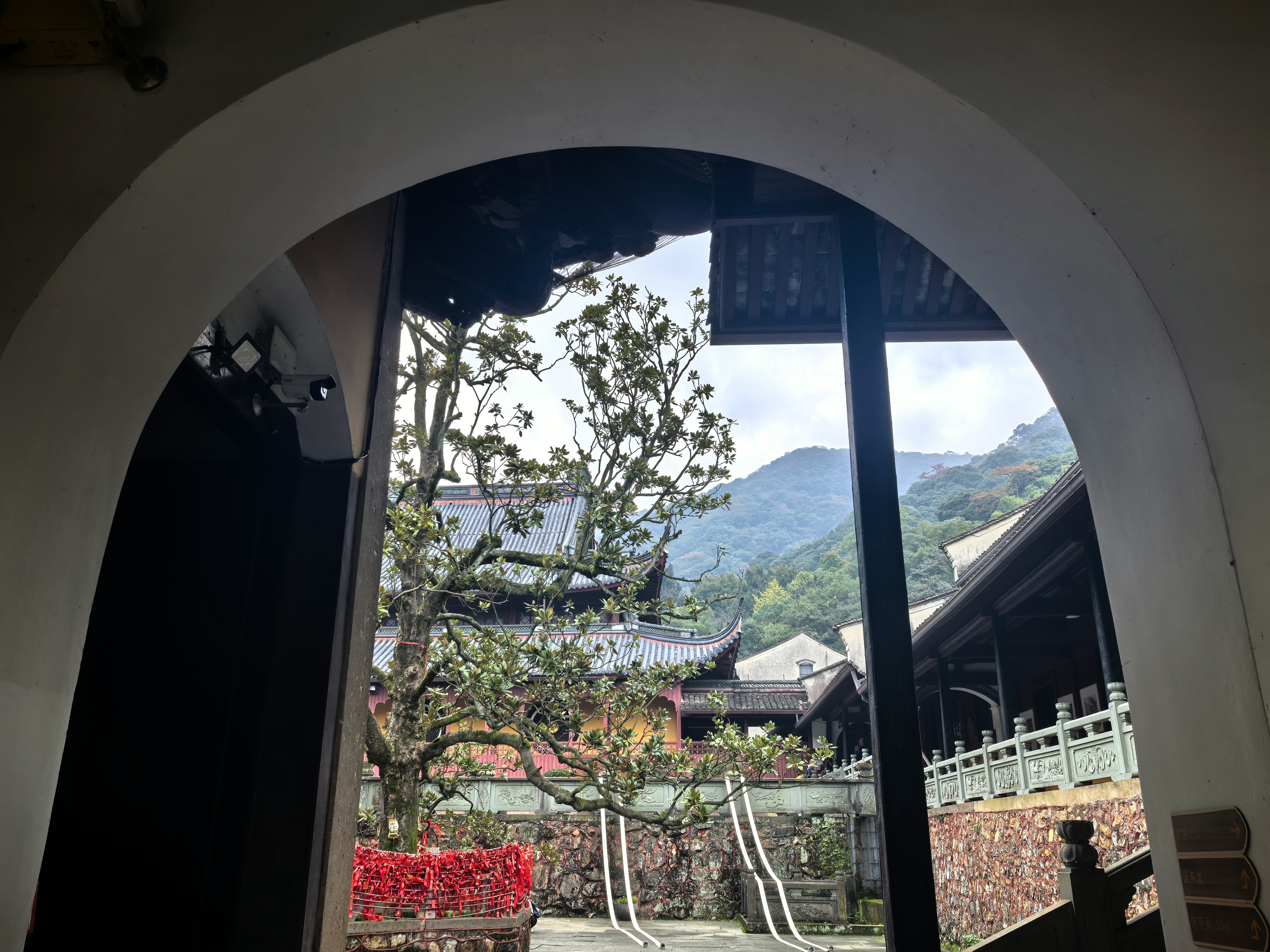 天童寺的天空