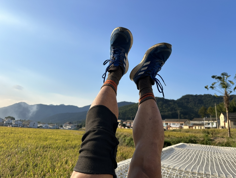 指南山非常美,天童山徒步的自然风光太差了,幸亏终点处有一片没被收割的稻田,值得喝杯咖啡,躺平在类似巴厘岛的稻田咖啡店吊床