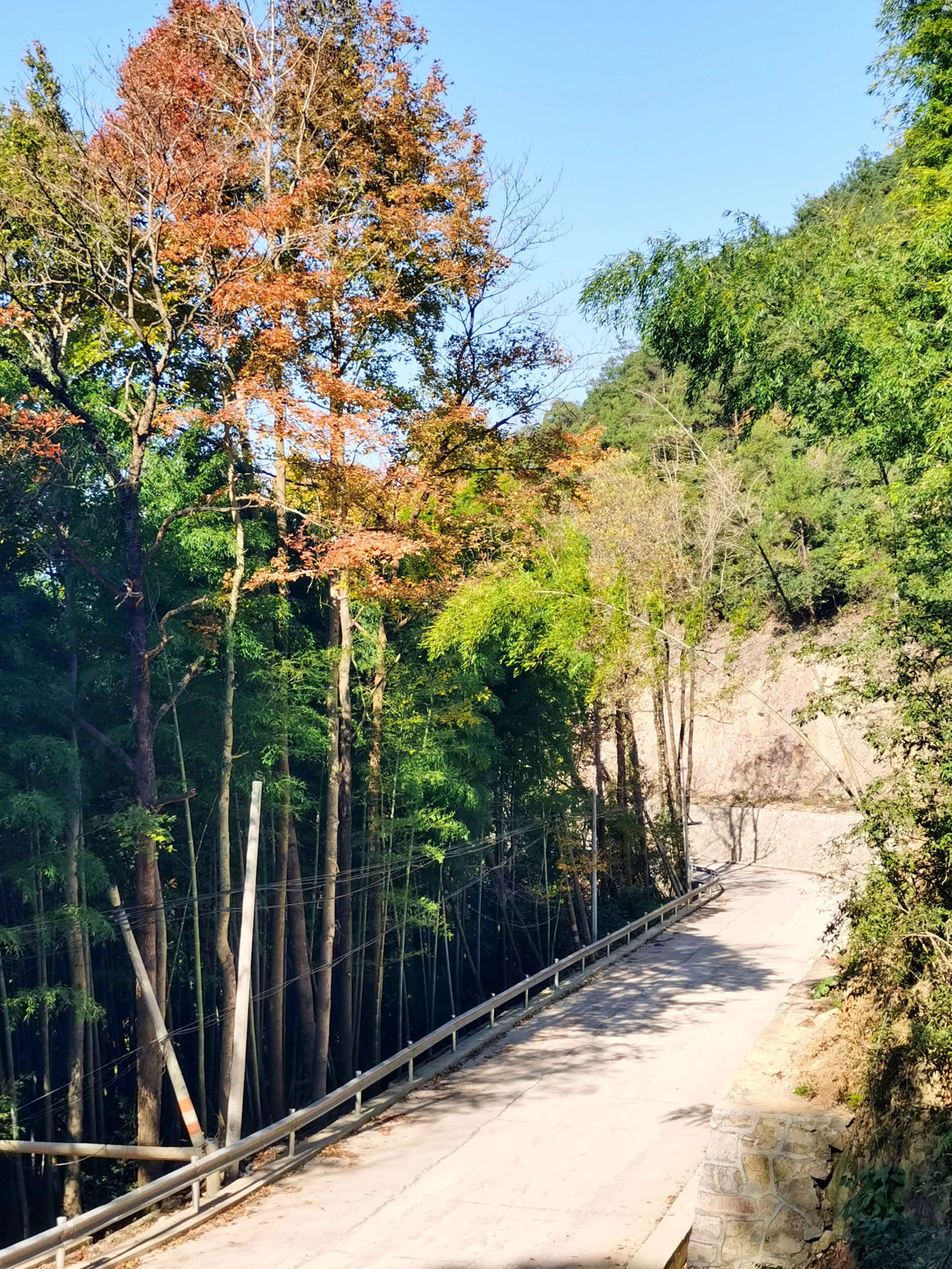冬天暖阳中的更楼古道