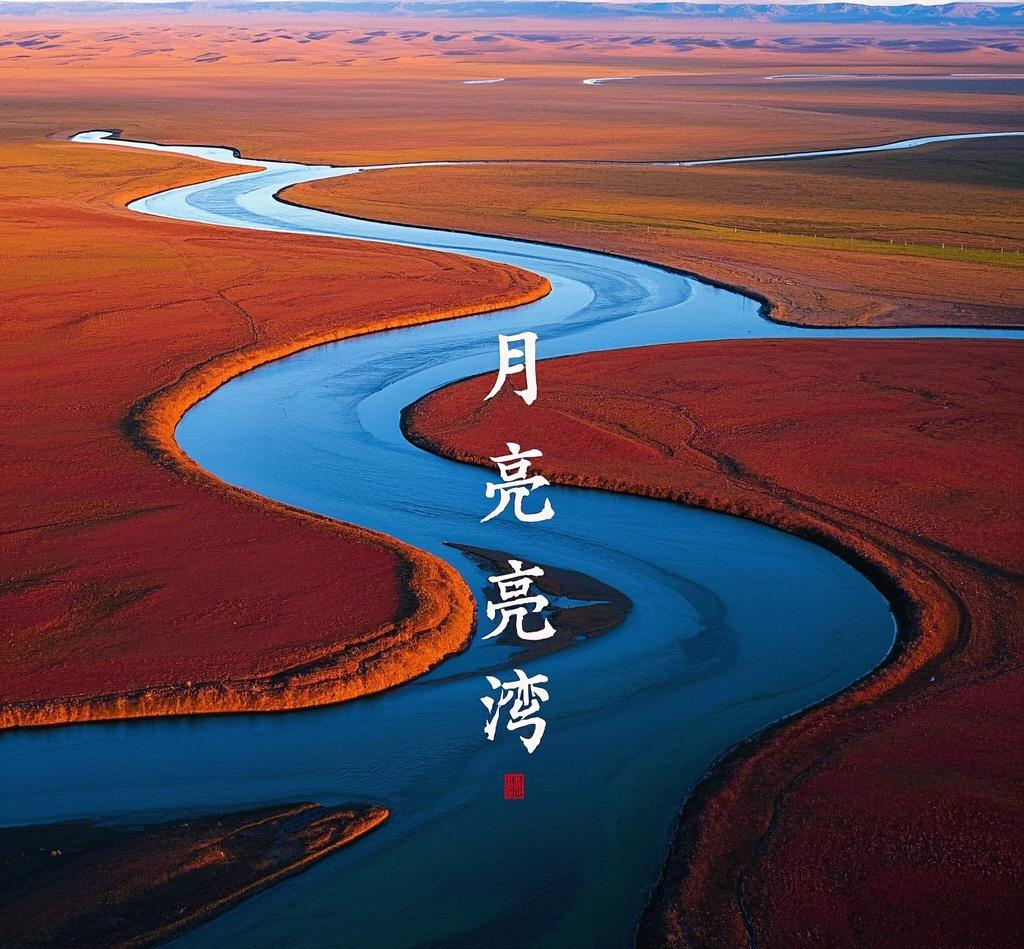 红原草原的月亮湾曲流成因,红原旅游游记