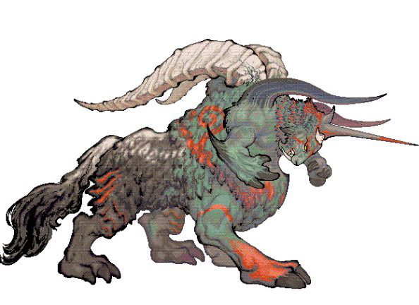 (饕餮形貌:羊身人面,其目在腋下,虎齿人爪)