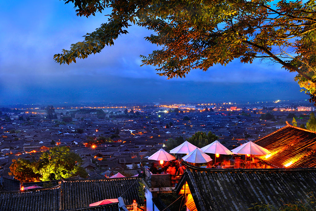 麗江古城夜景